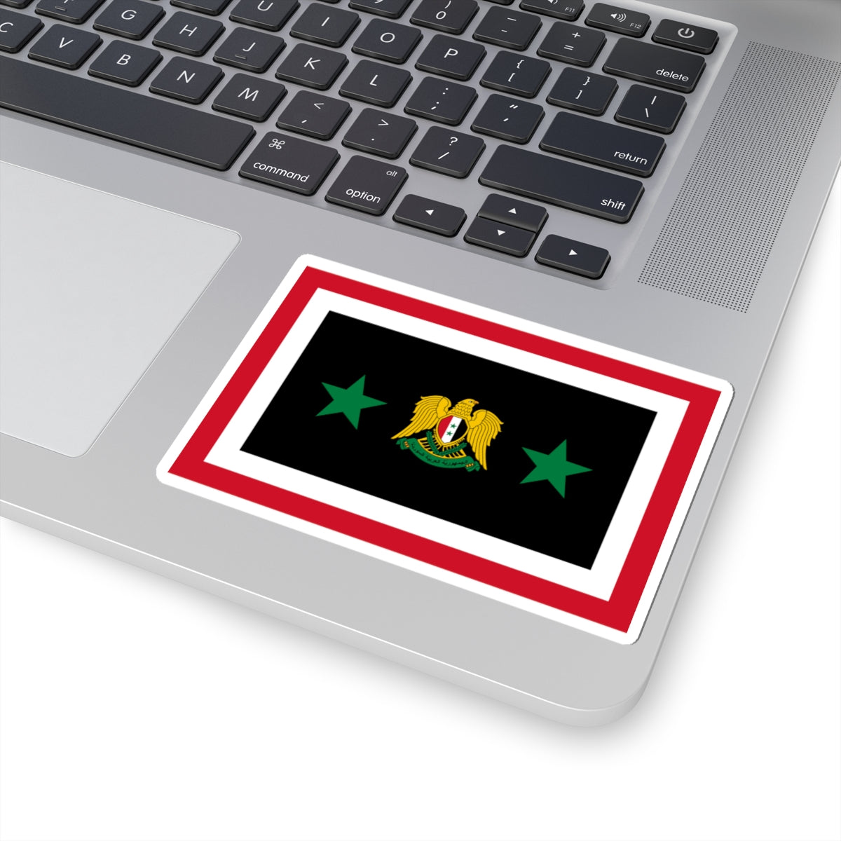 Flag of the Chief of the General Staff Syria 1980-2024 (Syria) STICKER Vinyl Kiss-Cut Decal