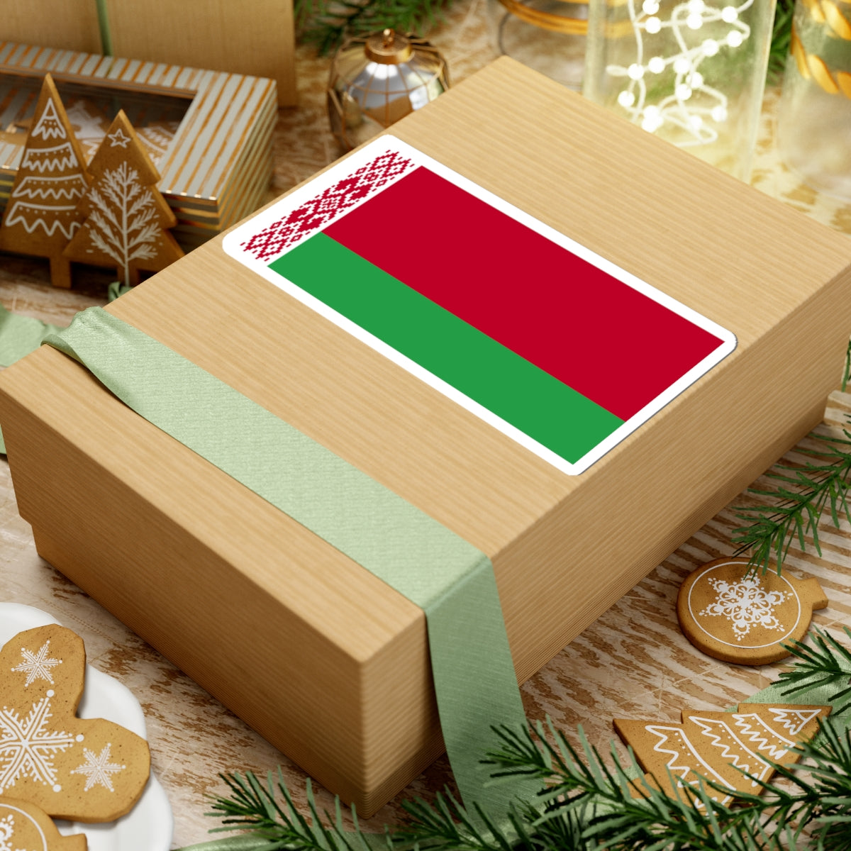 Flag of Belarus WFB 2004 (Belarus) STICKER Vinyl Kiss-Cut Decal