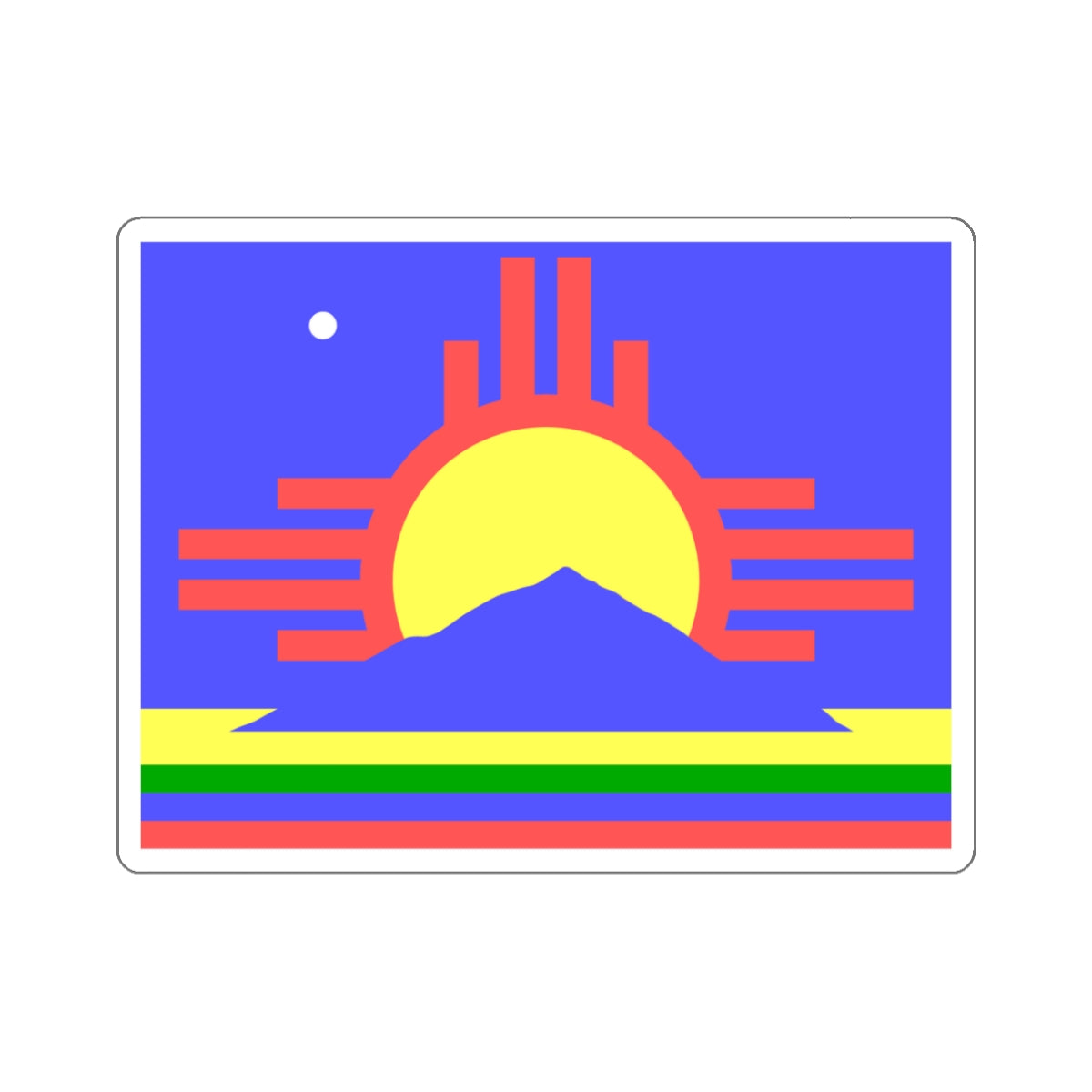 Flag of Roswell, New Mexico - STICKER Vinyl Kiss-Cut Decal