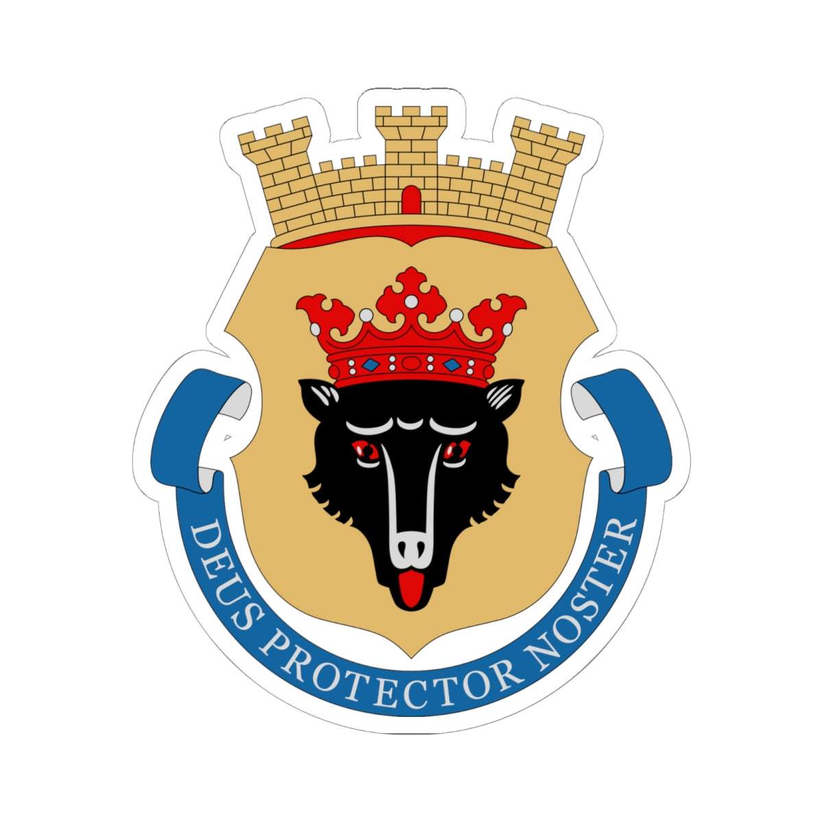 Porin vaakuna (Finland) (Coat of Arms) STICKER Vinyl Kiss-Cut Decal