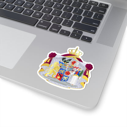 Bernhard der Nederlanden prins van Lippe-Biesterfeld wapen (Netherlands) (Coat of Arms) STICKER Vinyl Kiss-Cut Decal