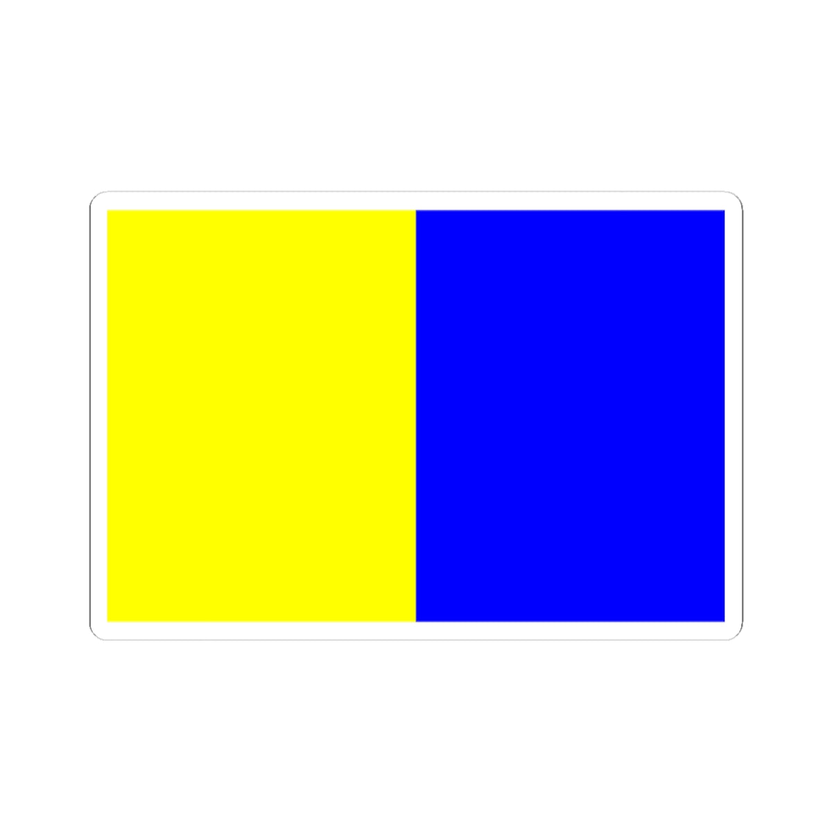 Flag of Montlucon (France) STICKER Vinyl Kiss-Cut Decal