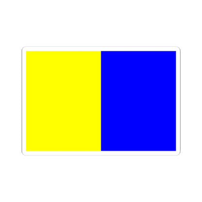 Flag of Montlucon (France) STICKER Vinyl Kiss-Cut Decal