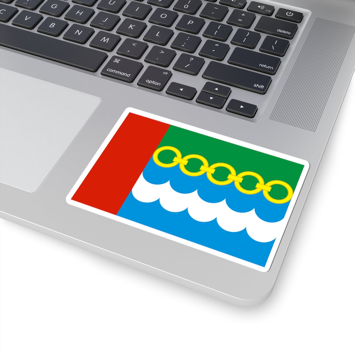 Flag of Klishinskoe Moscow oblast 2009 (Russia) STICKER Vinyl Kiss-Cut Decal