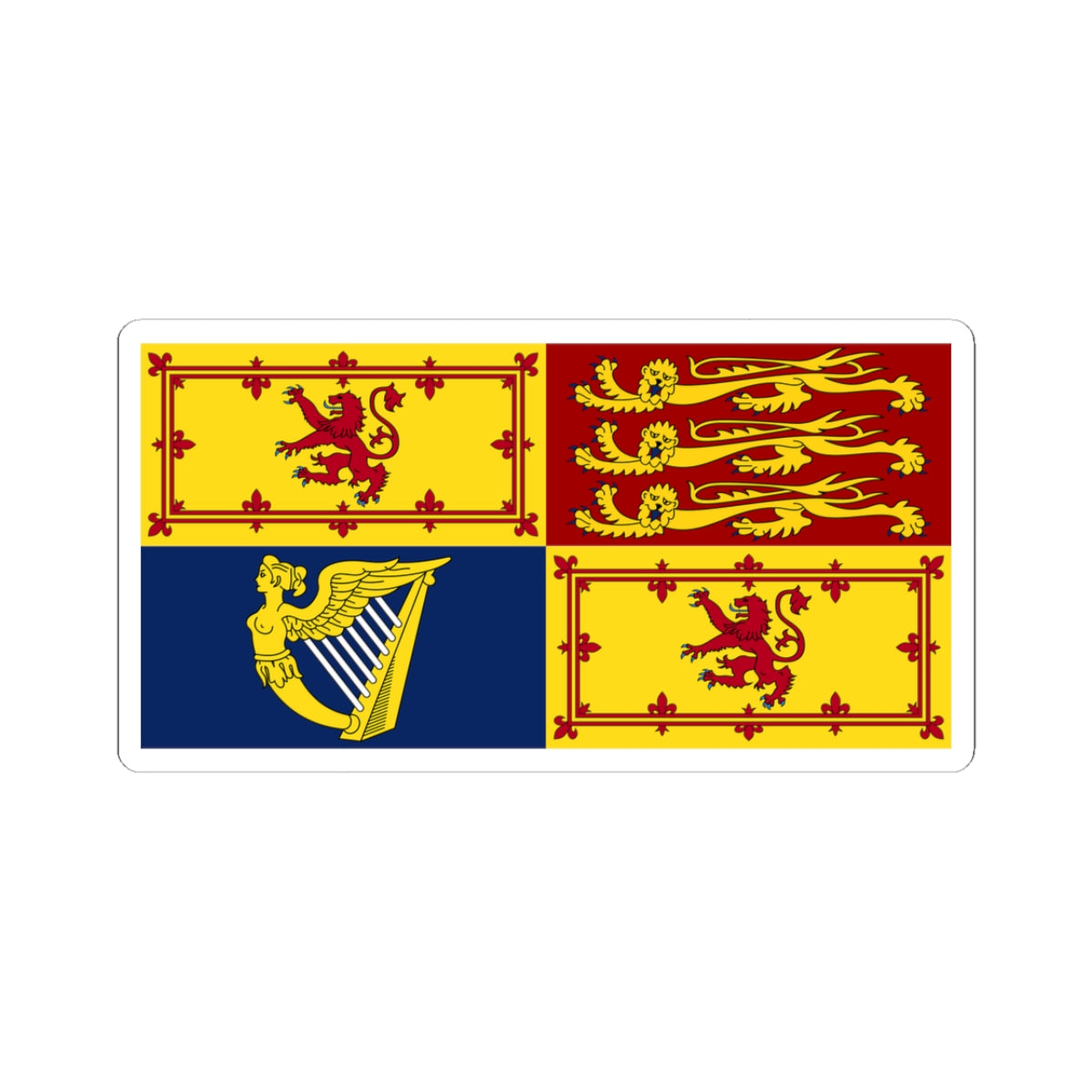 Royal Standard of the United Kingdom in Scotland (Scotland) STICKER Vinyl Kiss-Cut Decal