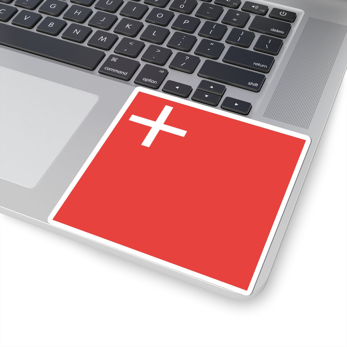 Flag of Canton of Schwyz (Switzerland) STICKER Vinyl Kiss-Cut Decal