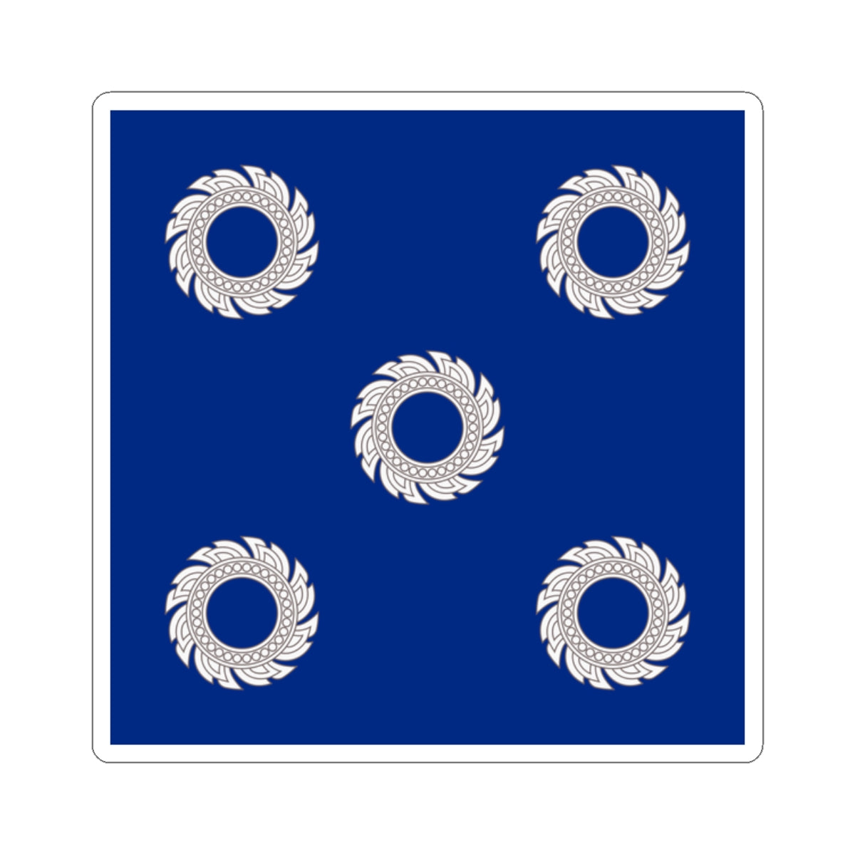 Flag Thai Admiral of the Fleet (Thailand) STICKER Vinyl Kiss-Cut Decal