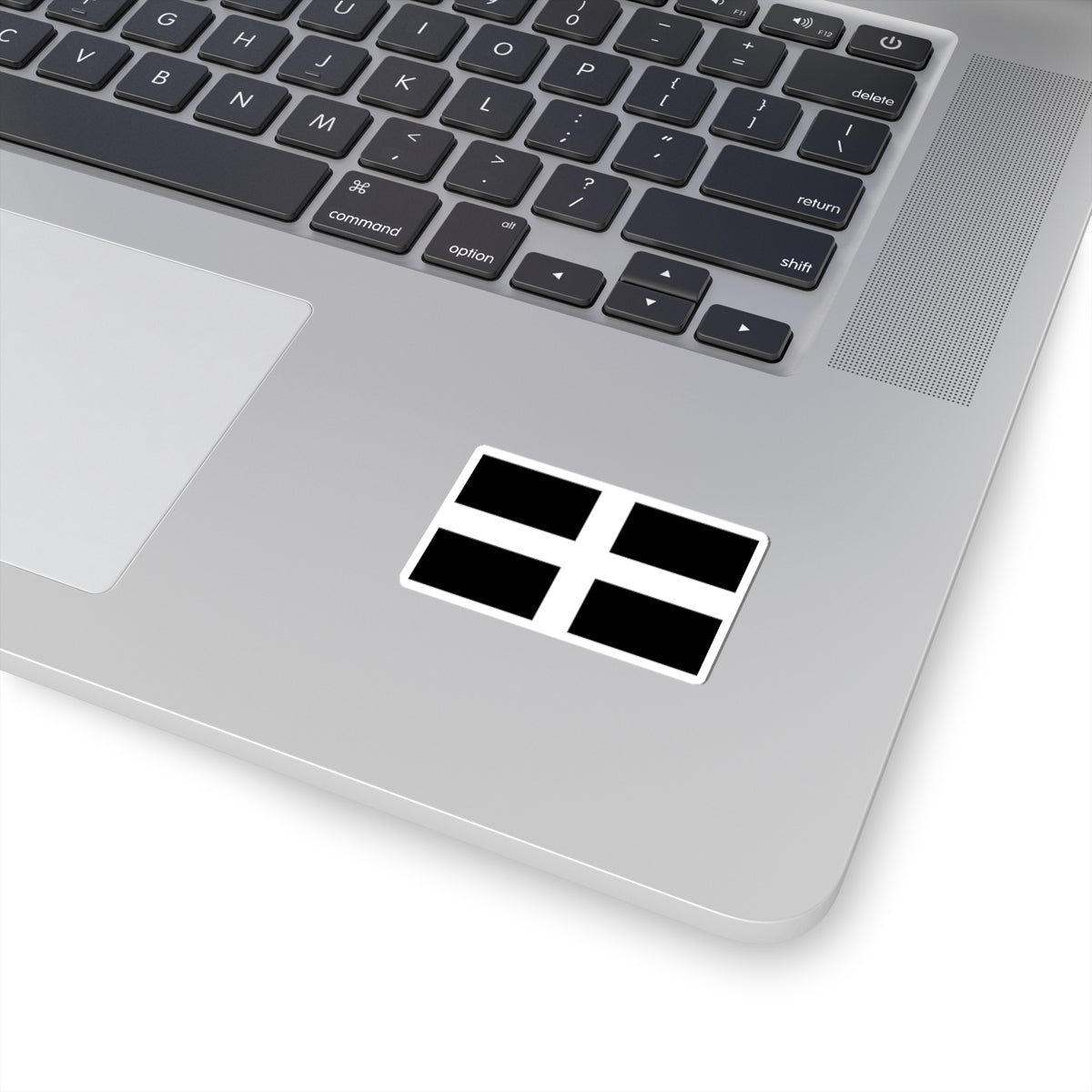 Saint Pirans Flag (England) STICKER Vinyl Kiss-Cut Decal