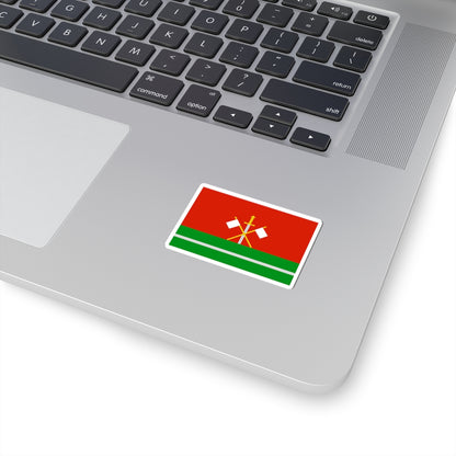 Flag of Monastyrschinsky rayon Smolensk oblast (Russia) STICKER Vinyl Kiss-Cut Decal