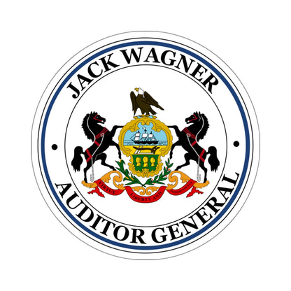 Seal of the Auditor General of Pennsylvania Jack Wagner - STICKER Vinyl Kiss-Cut Decal