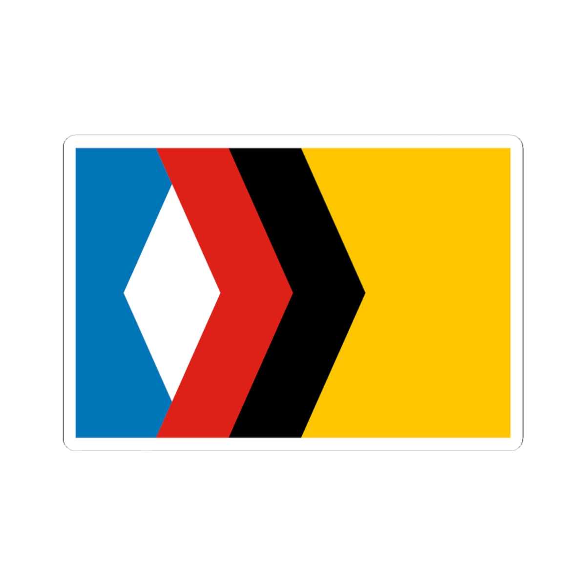 Flag of Engels Saratov oblast (Russia) STICKER Vinyl Kiss-Cut Decal