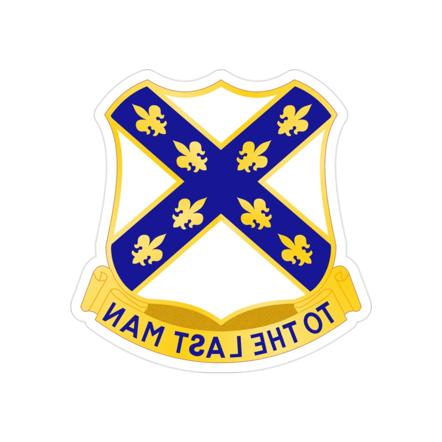 133rd Engineer Battalion (U.S. Army) REVERSE PRINT Transparent STICKER-2" × 2"-The Sticker Space