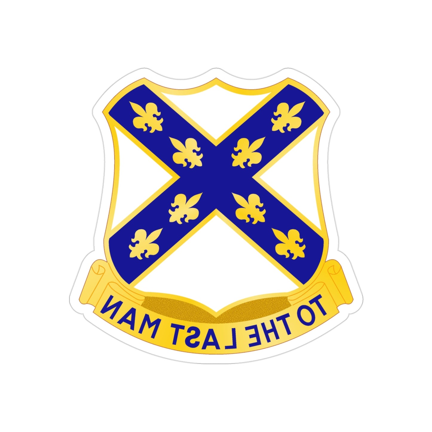 133rd Engineer Battalion (U.S. Army) REVERSE PRINT Transparent STICKER-3" × 3"-The Sticker Space