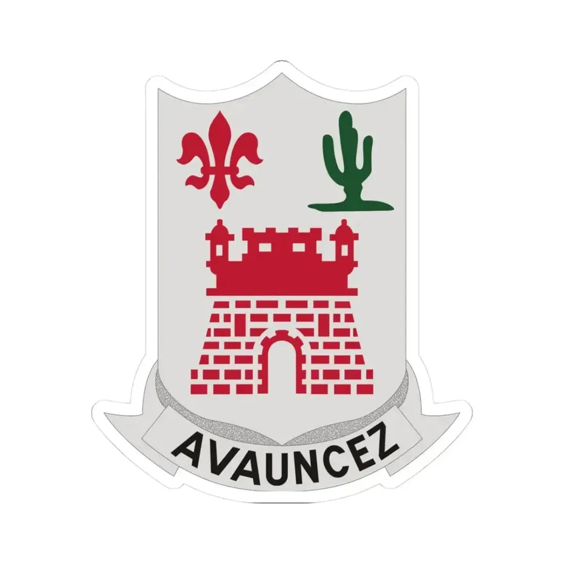 133rd Infantry Regiment (U.S. Army) STICKER Vinyl Kiss-Cut Decal 3 Inch White - The Sticker Space