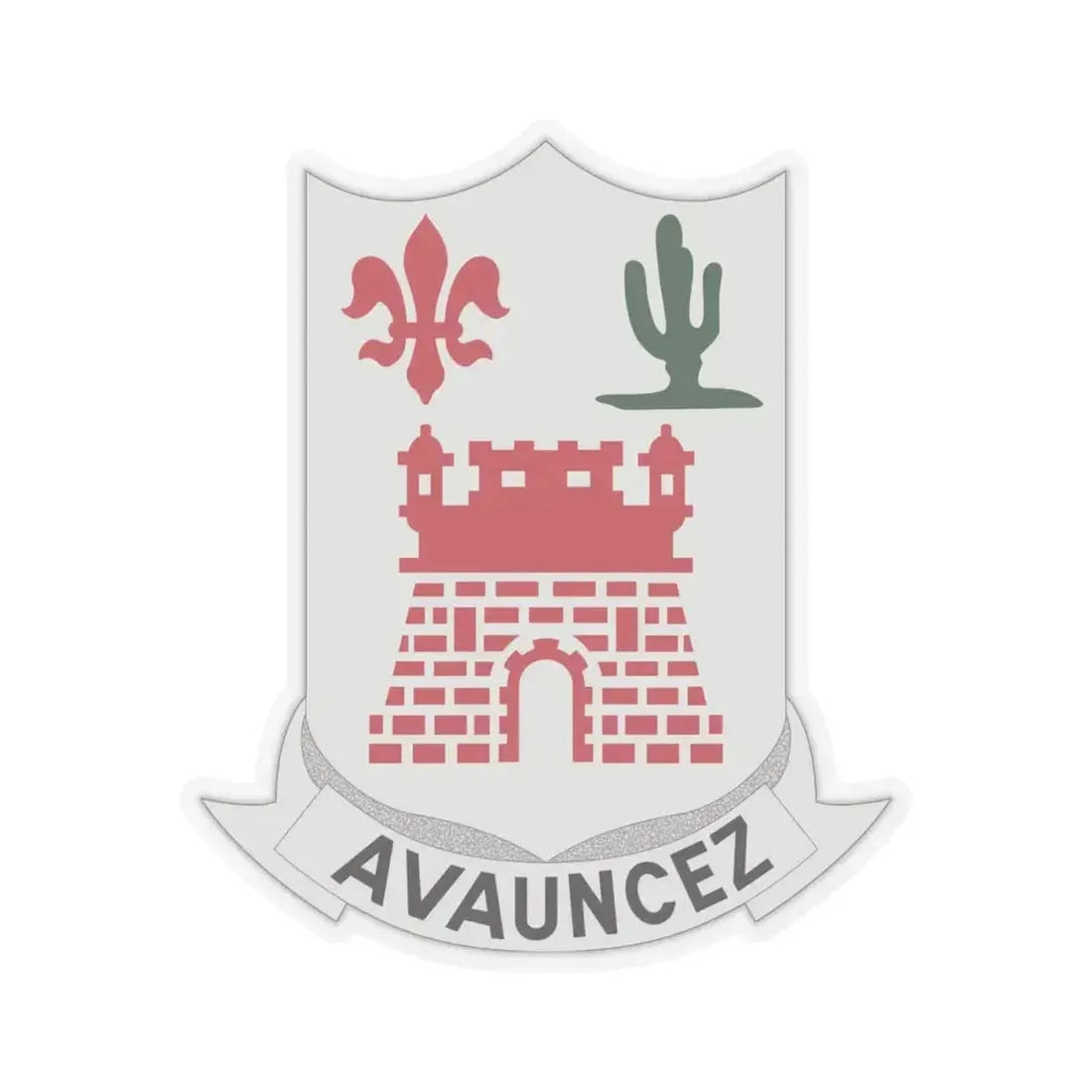 133rd Infantry Regiment (U.S. Army) STICKER Vinyl Kiss-Cut Decal 4 Inch Transparent - The Sticker Space