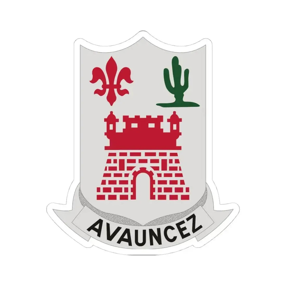 133rd Infantry Regiment (U.S. Army) STICKER Vinyl Kiss-Cut Decal 4 Inch White - The Sticker Space