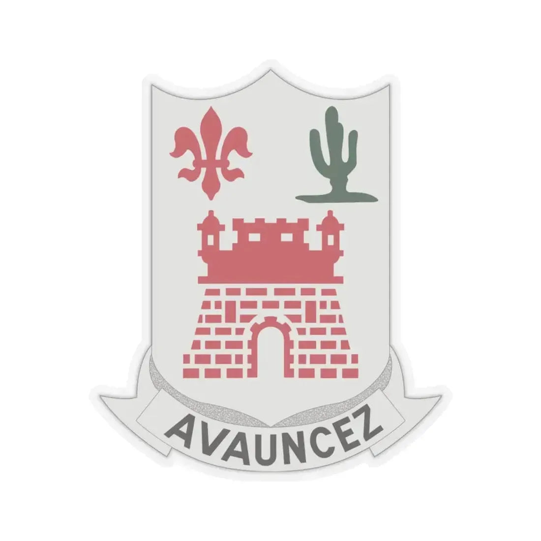 133rd Infantry Regiment (U.S. Army) STICKER Vinyl Kiss-Cut Decal 6 Inch Transparent - The Sticker Space