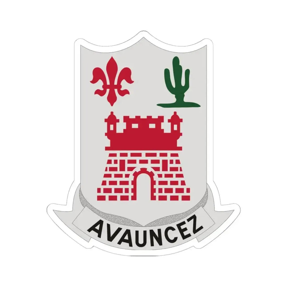 133rd Infantry Regiment (U.S. Army) STICKER Vinyl Kiss-Cut Decal 6 Inch White - The Sticker Space