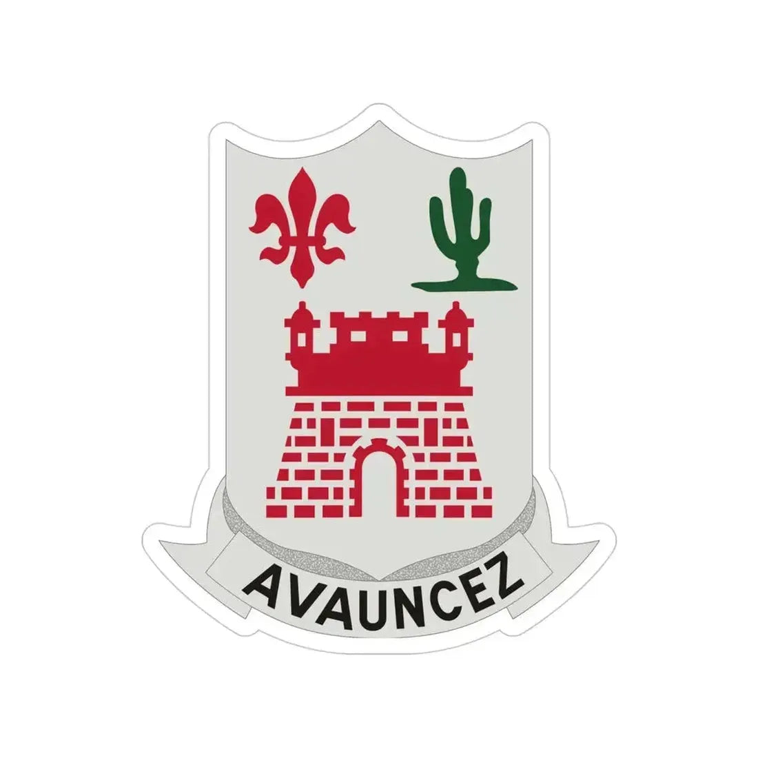 133rd Infantry Regiment (U.S. Army) Transparent STICKER Die-Cut Vinyl Decal 4 Inch - The Sticker Space