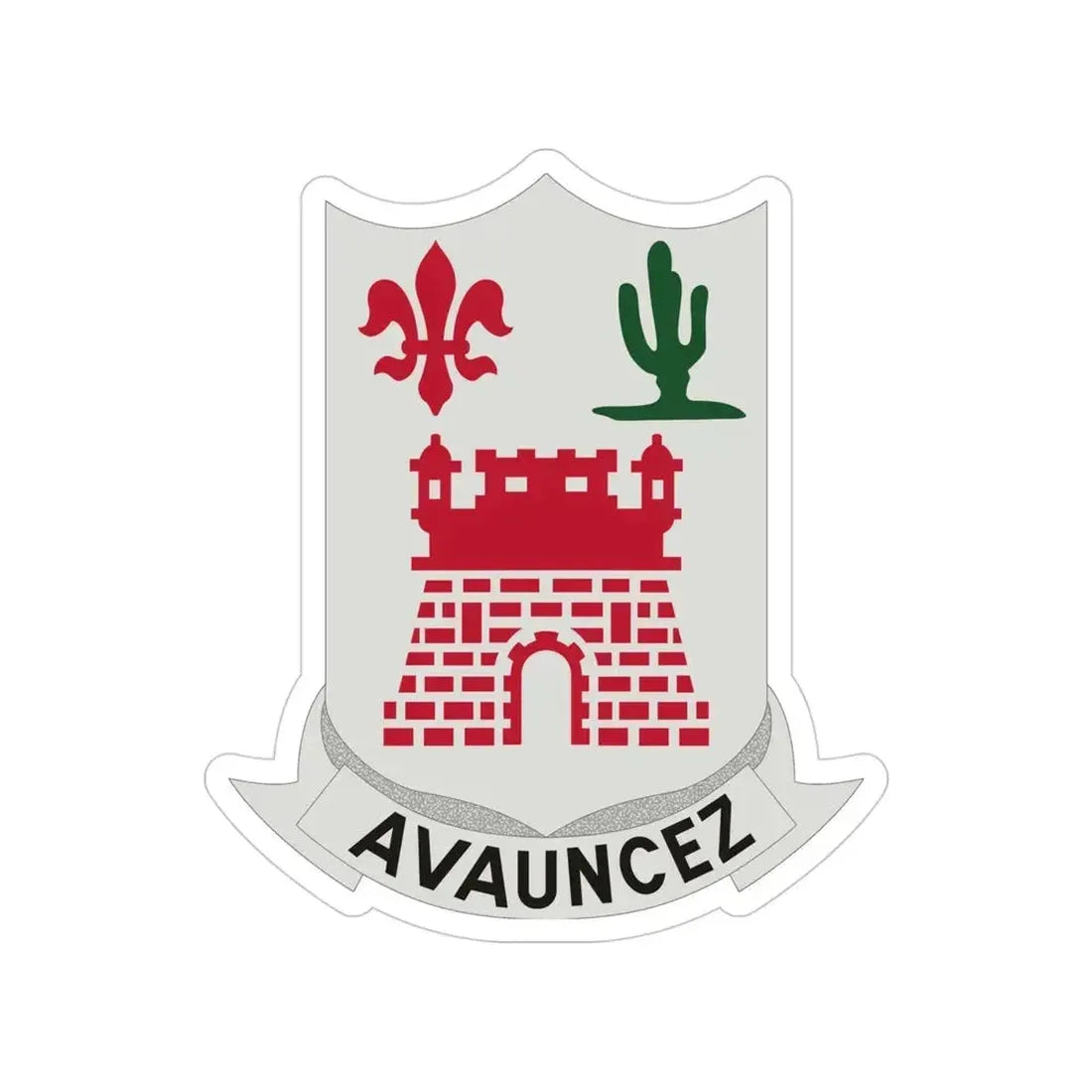 133rd Infantry Regiment (U.S. Army) Transparent STICKER Die-Cut Vinyl Decal 4 Inch - The Sticker Space