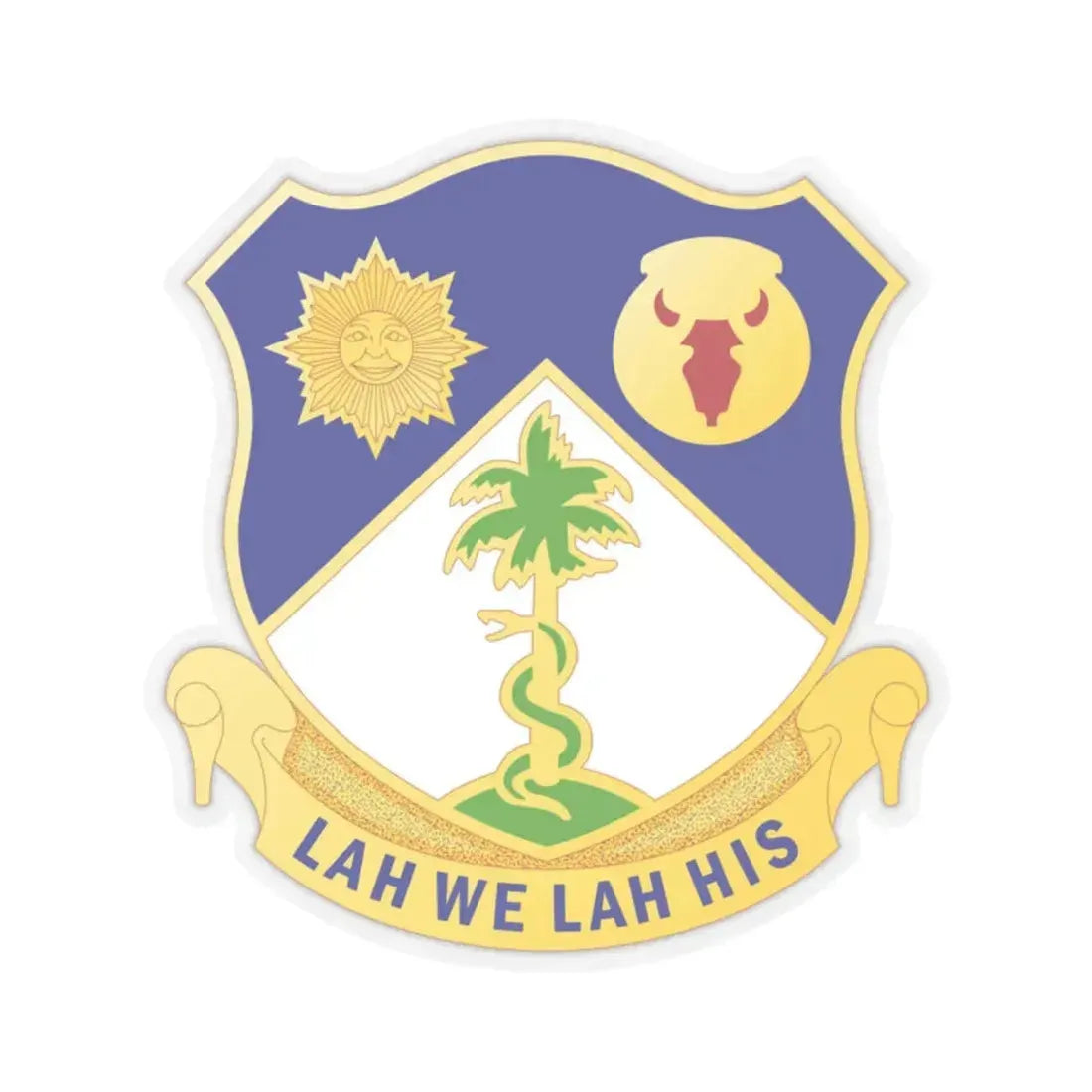 134 Cavalry Regiment (U.S. Army) STICKER Vinyl Kiss-Cut Decal 2 Inch Transparent - The Sticker Space