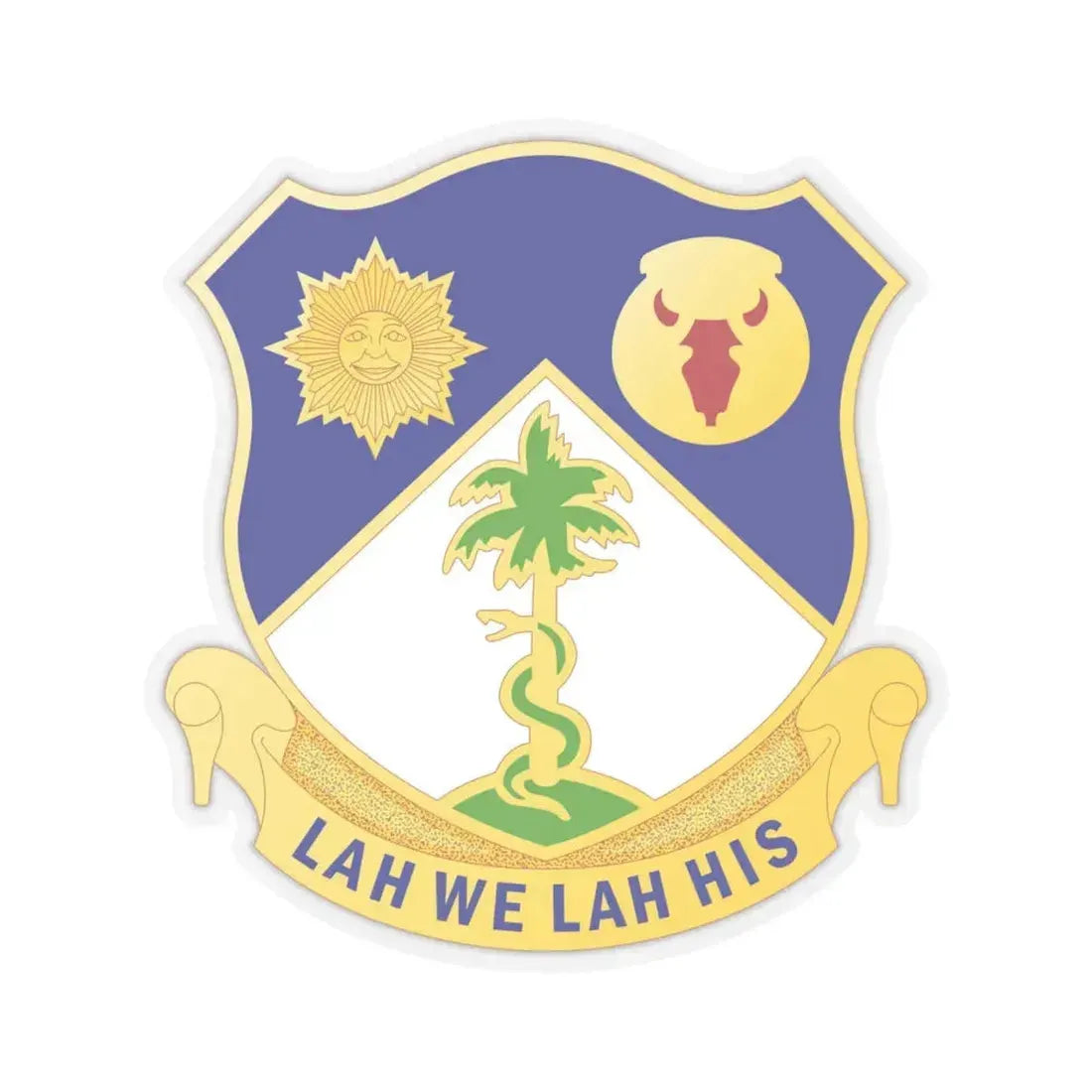 134 Cavalry Regiment (U.S. Army) STICKER Vinyl Kiss-Cut Decal 4 Inch Transparent - The Sticker Space