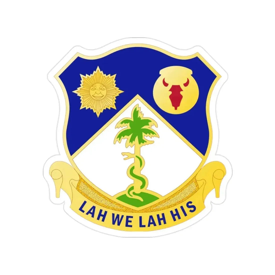 134 Cavalry Regiment (U.S. Army) Transparent STICKER Die-Cut Vinyl Decal 2 Inch - The Sticker Space