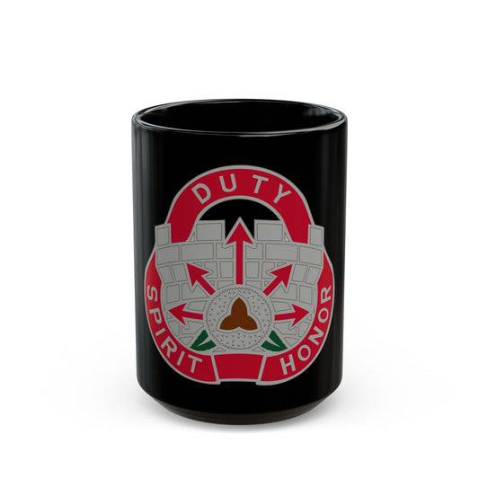 134 Engineer Group (U.S. Army) Black Coffee Mug-15oz-The Sticker Space