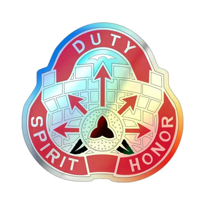 134 Engineer Group (U.S. Army) Holographic STICKER Die-Cut Vinyl Decal 3 Inch Holographic - The Sticker Space