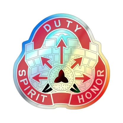 134 Engineer Group (U.S. Army) Holographic STICKER Die-Cut Vinyl Decal 3 Inch Holographic - The Sticker Space