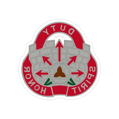 134 Engineer Group (U.S. Army) REVERSE PRINT Transparent Die-Cut STICKER 2 Inch Die-Cut Transparent - The Sticker Space