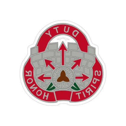 134 Engineer Group (U.S. Army) REVERSE PRINT Transparent Die-Cut STICKER 6 Inch Die-Cut Transparent - The Sticker Space