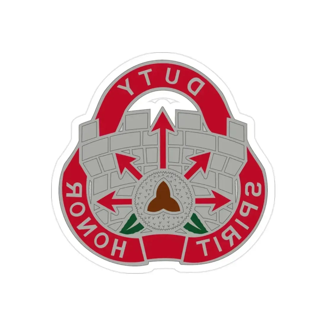 134 Engineer Group (U.S. Army) REVERSE PRINT Transparent Die-Cut STICKER - The Sticker Space