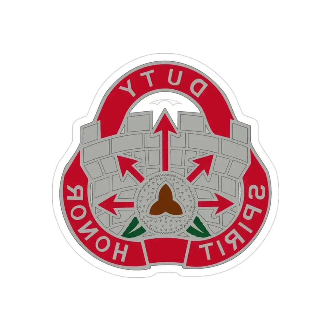 134 Engineer Group (U.S. Army) REVERSE PRINT Transparent Die-Cut STICKER - The Sticker Space