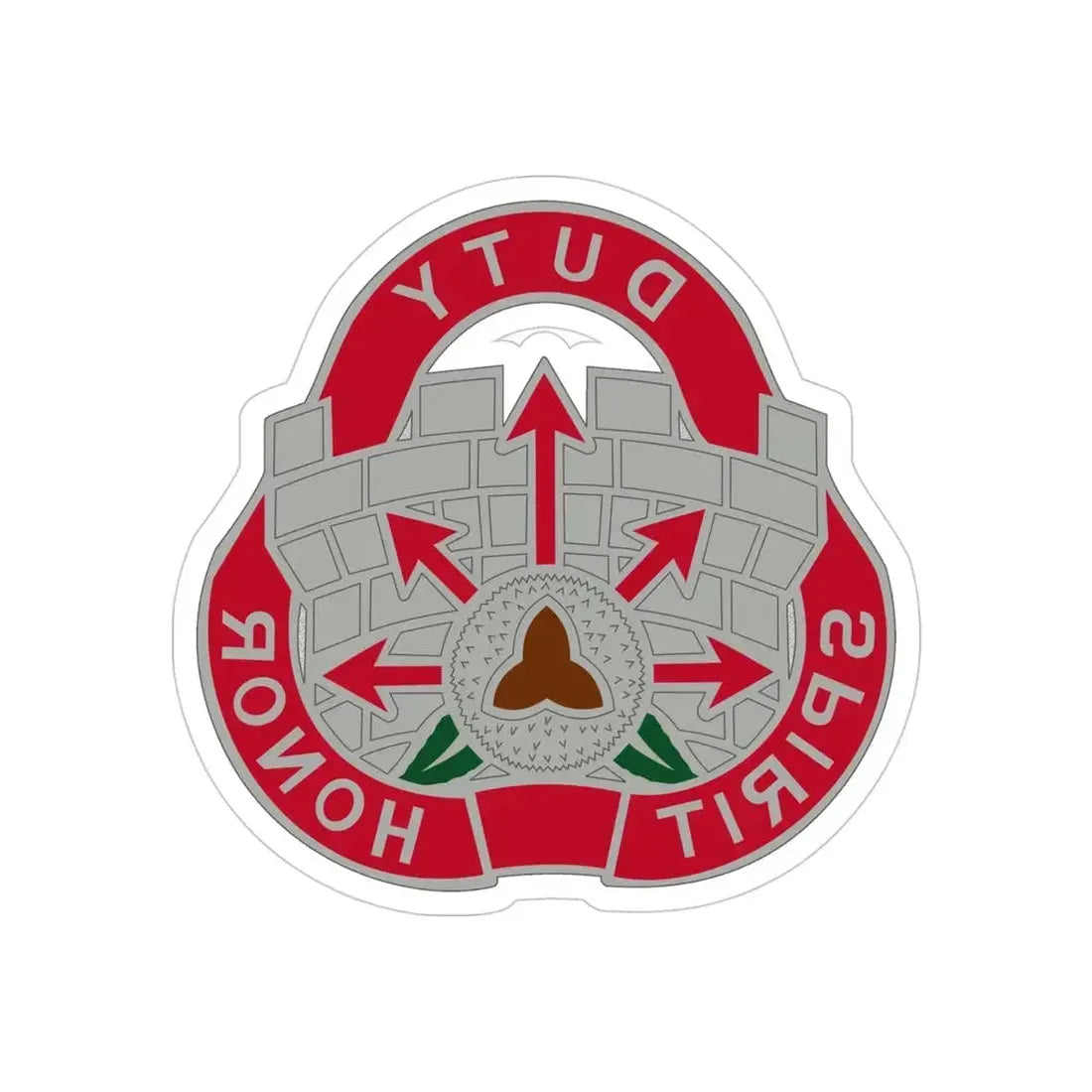 134 Engineer Group (U.S. Army) REVERSE PRINT Transparent Die-Cut STICKER - The Sticker Space