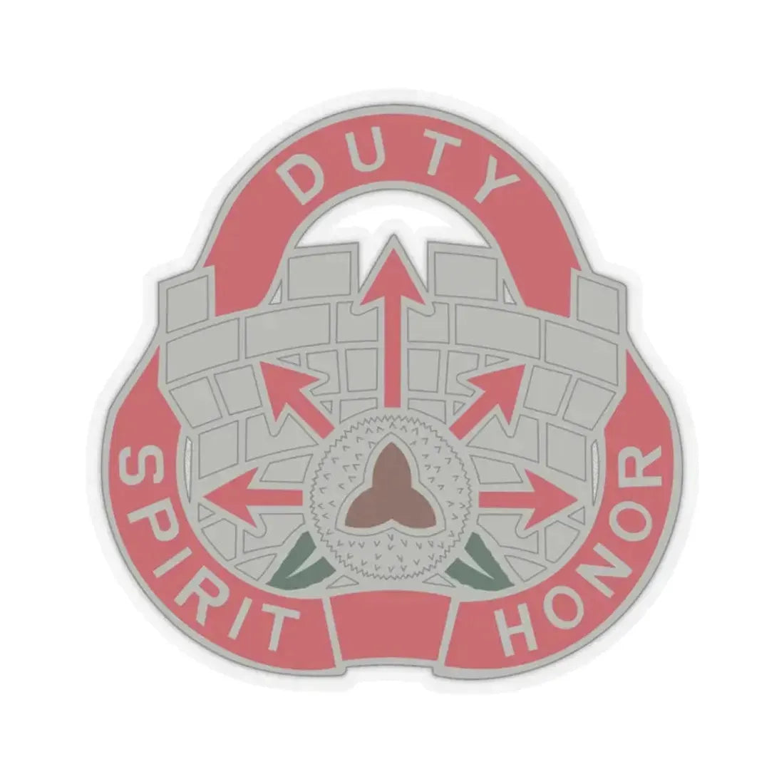 134 Engineer Group (U.S. Army) STICKER Vinyl Kiss-Cut Decal 2 Inch Transparent - The Sticker Space