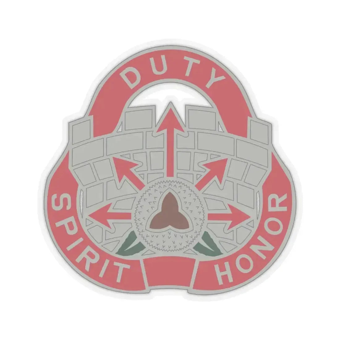 134 Engineer Group (U.S. Army) STICKER Vinyl Kiss-Cut Decal 3 Inch Transparent - The Sticker Space