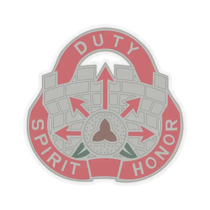 134 Engineer Group (U.S. Army) STICKER Vinyl Kiss-Cut Decal 3 Inch Transparent - The Sticker Space