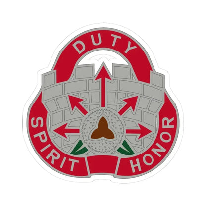 134 Engineer Group (U.S. Army) STICKER Vinyl Kiss-Cut Decal 3 Inch White - The Sticker Space