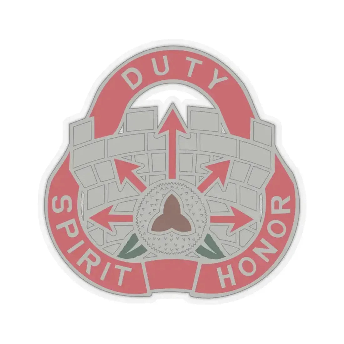 134 Engineer Group (U.S. Army) STICKER Vinyl Kiss-Cut Decal 4 Inch Transparent - The Sticker Space