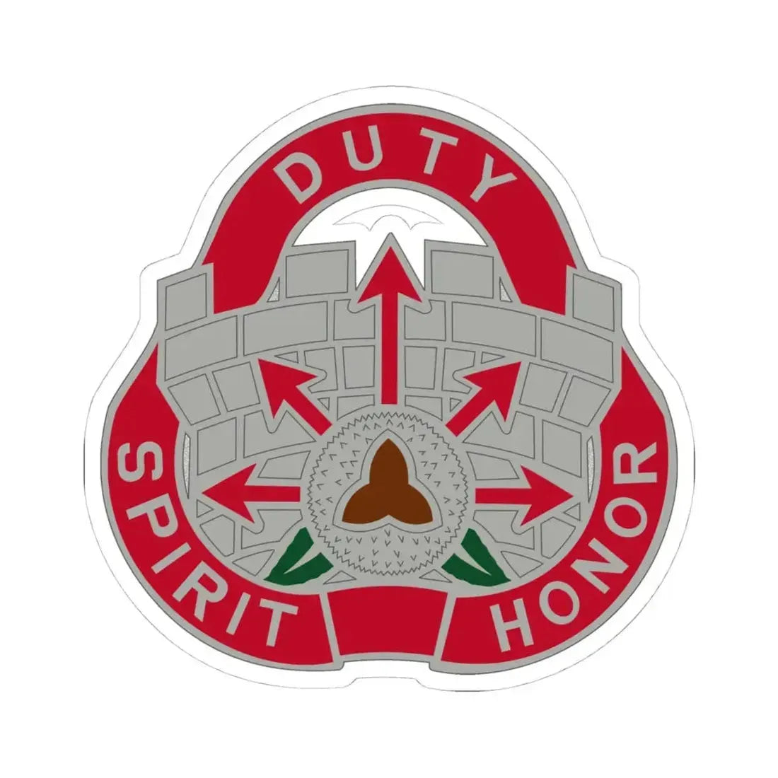 134 Engineer Group (U.S. Army) STICKER Vinyl Kiss-Cut Decal 4 Inch White - The Sticker Space