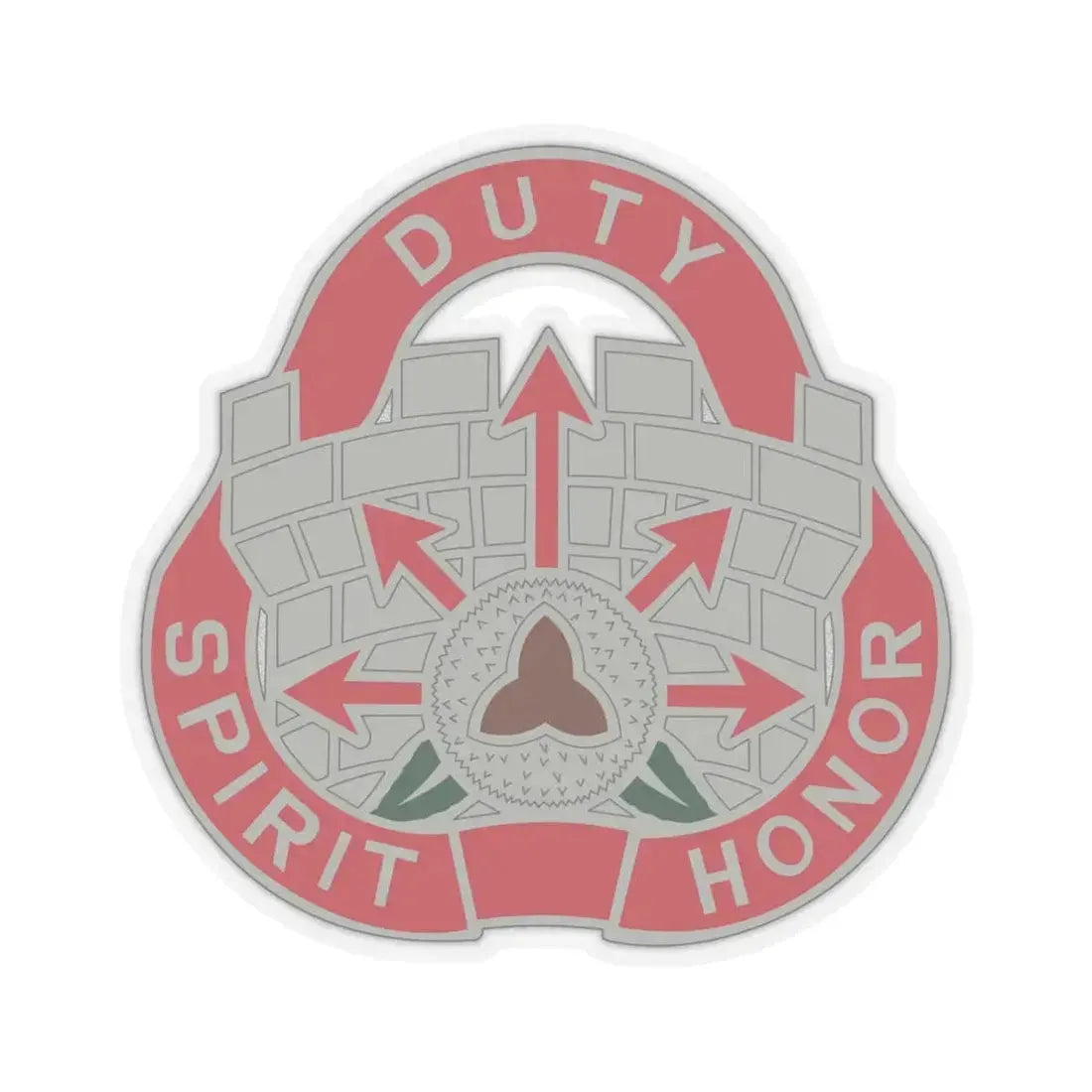 134 Engineer Group (U.S. Army) STICKER Vinyl Kiss-Cut Decal 6 Inch Transparent - The Sticker Space