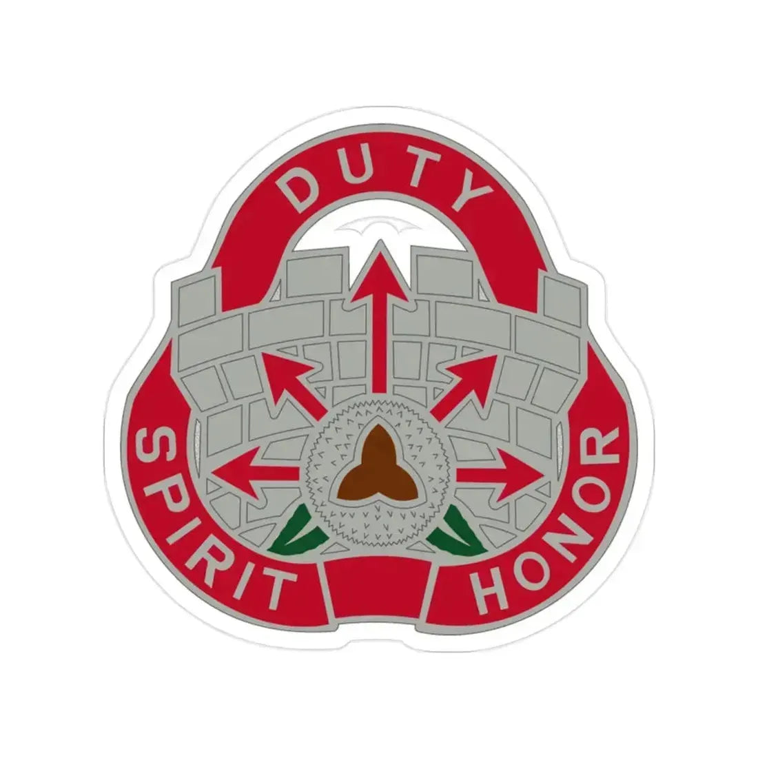 134 Engineer Group (U.S. Army) Transparent STICKER Die-Cut Vinyl Decal 2 Inch - The Sticker Space