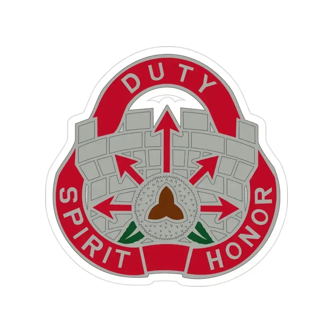 134 Engineer Group (U.S. Army) Transparent STICKER Die-Cut Vinyl Decal 3 Inch - The Sticker Space