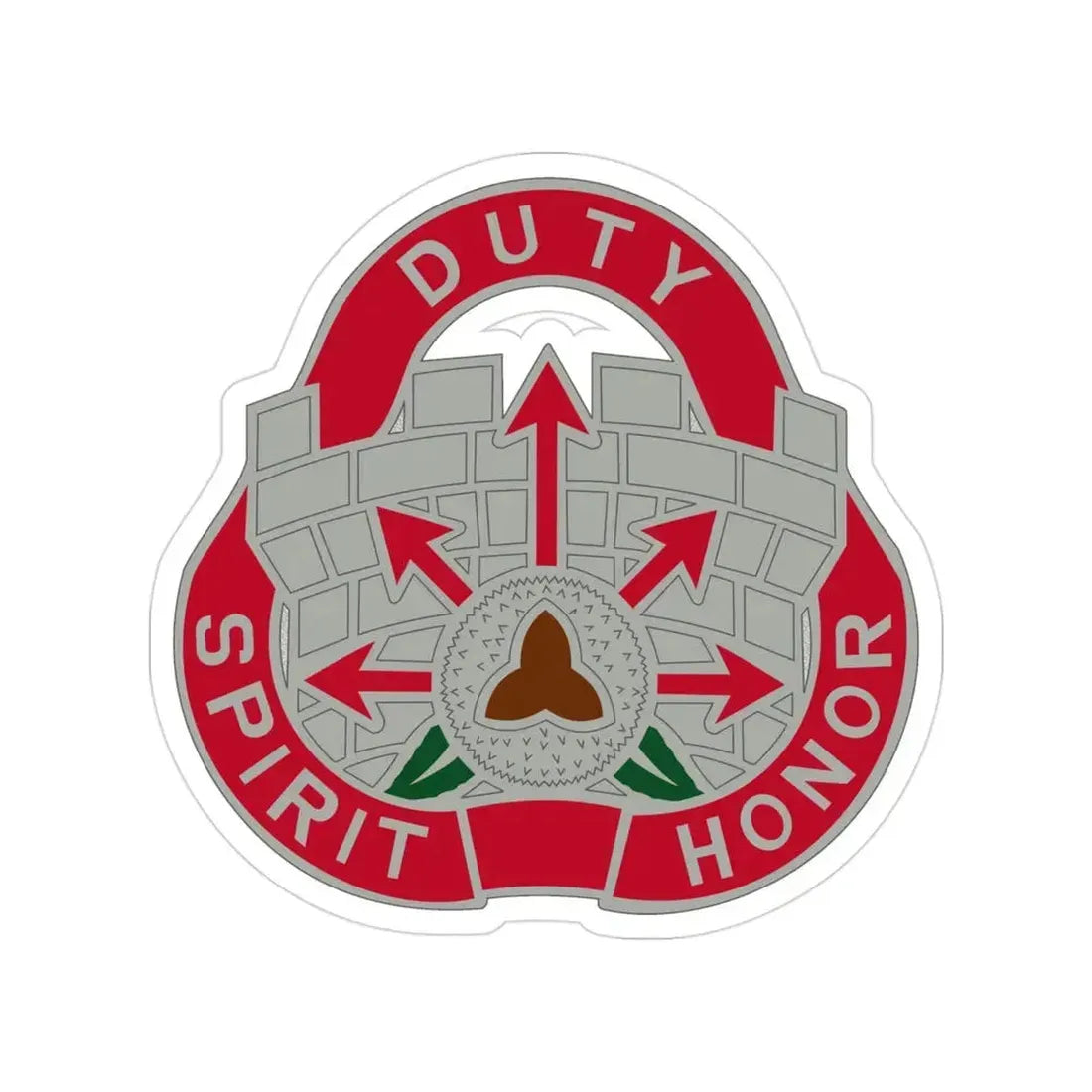 134 Engineer Group (U.S. Army) Transparent STICKER Die-Cut Vinyl Decal 3 Inch - The Sticker Space