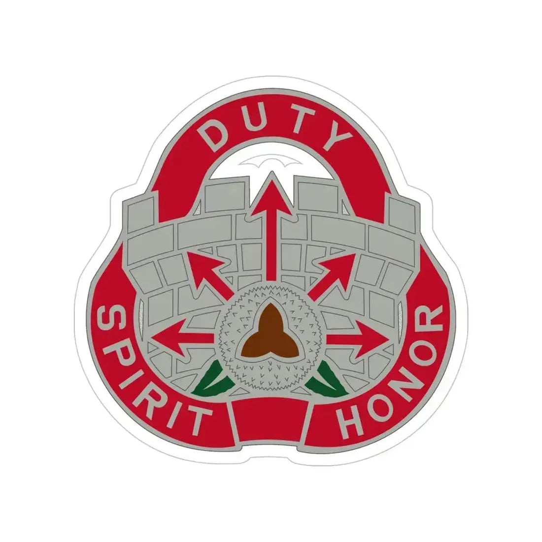 134 Engineer Group (U.S. Army) Transparent STICKER Die-Cut Vinyl Decal 5 Inch - The Sticker Space