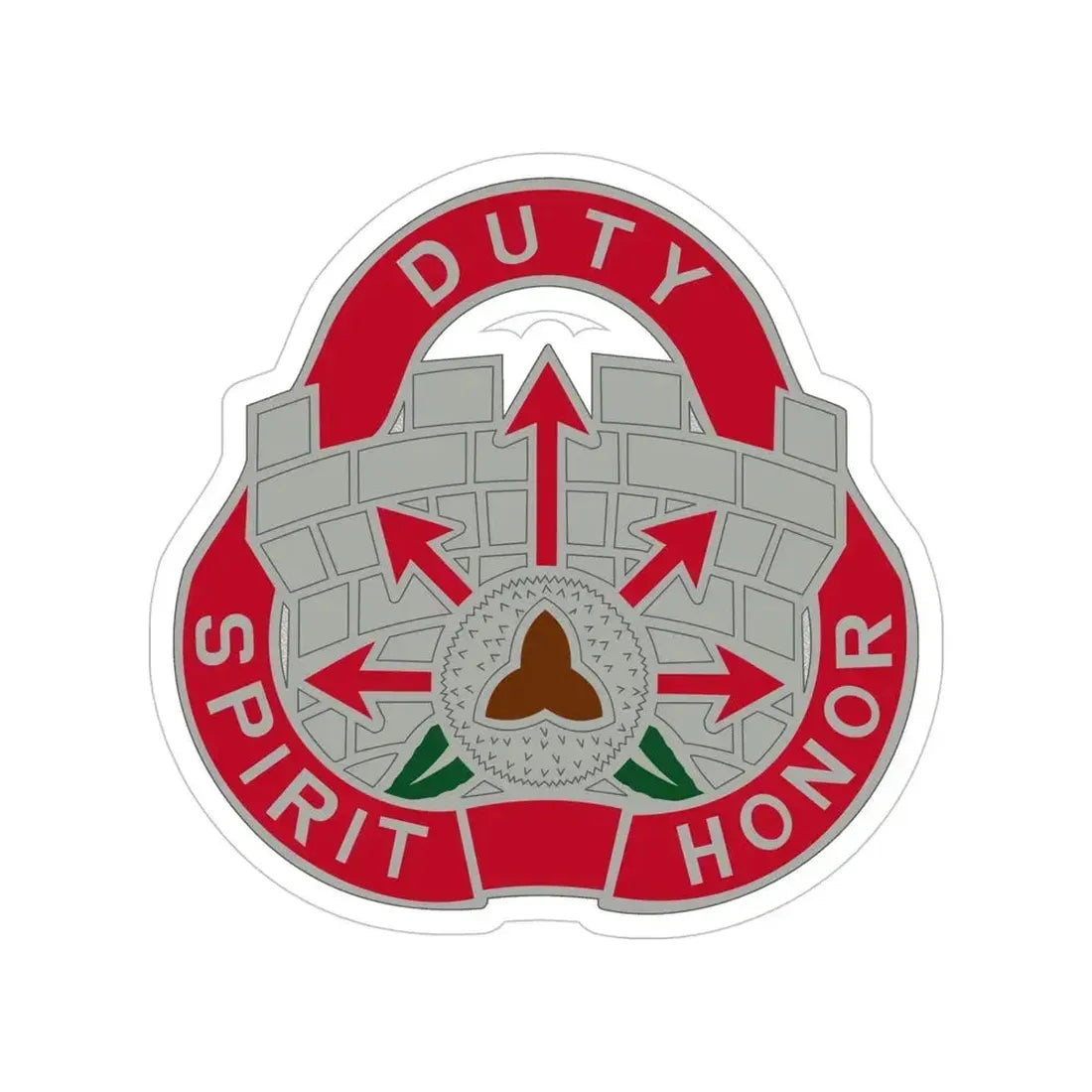 134 Engineer Group (U.S. Army) Transparent STICKER Die-Cut Vinyl Decal 5 Inch - The Sticker Space