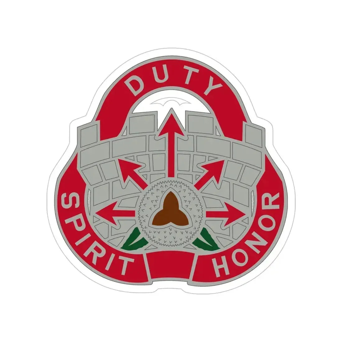 134 Engineer Group (U.S. Army) Transparent STICKER Die-Cut Vinyl Decal 6 Inch - The Sticker Space