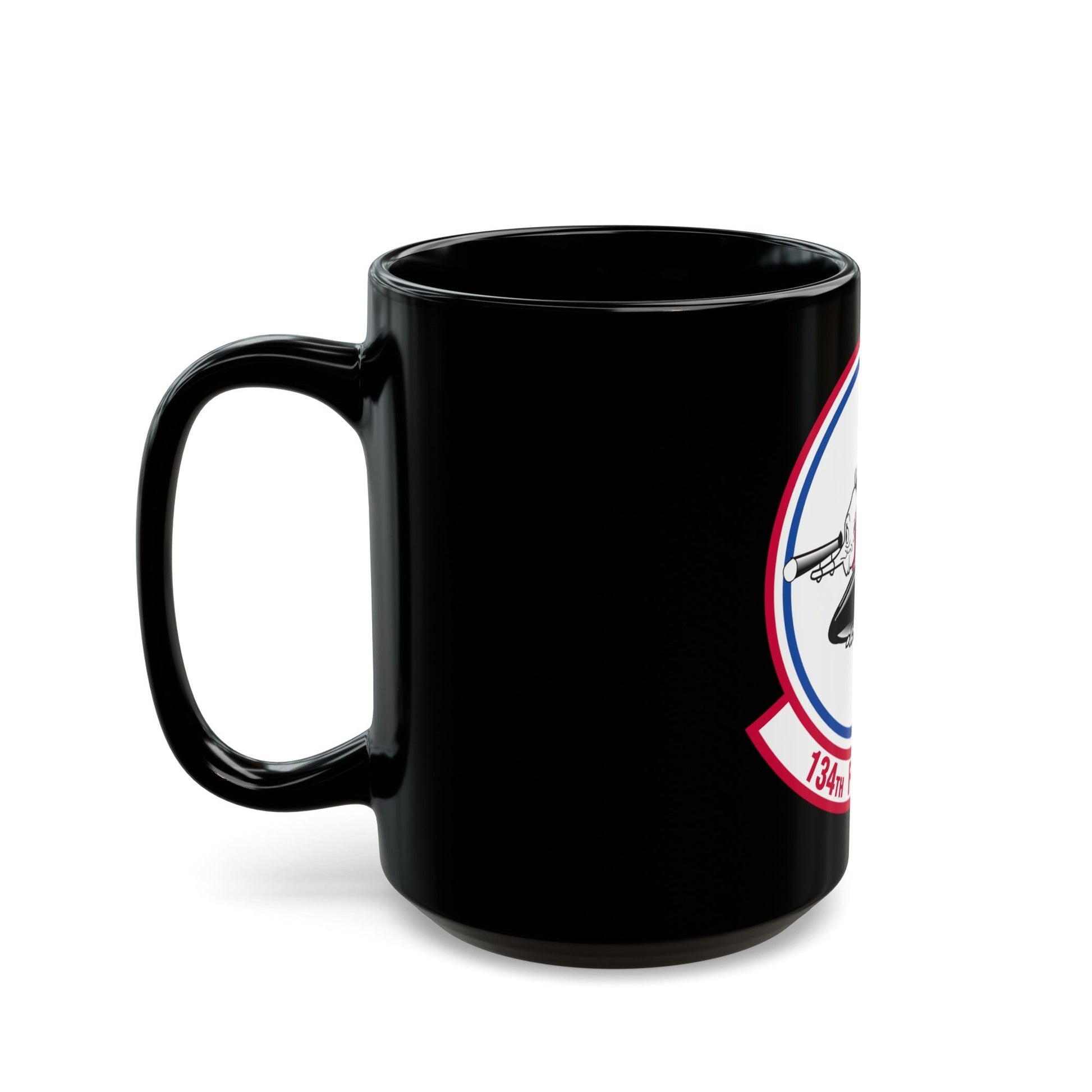 134 Fighter Squadron (U.S. Air Force) Black Coffee Mug-The Sticker Space