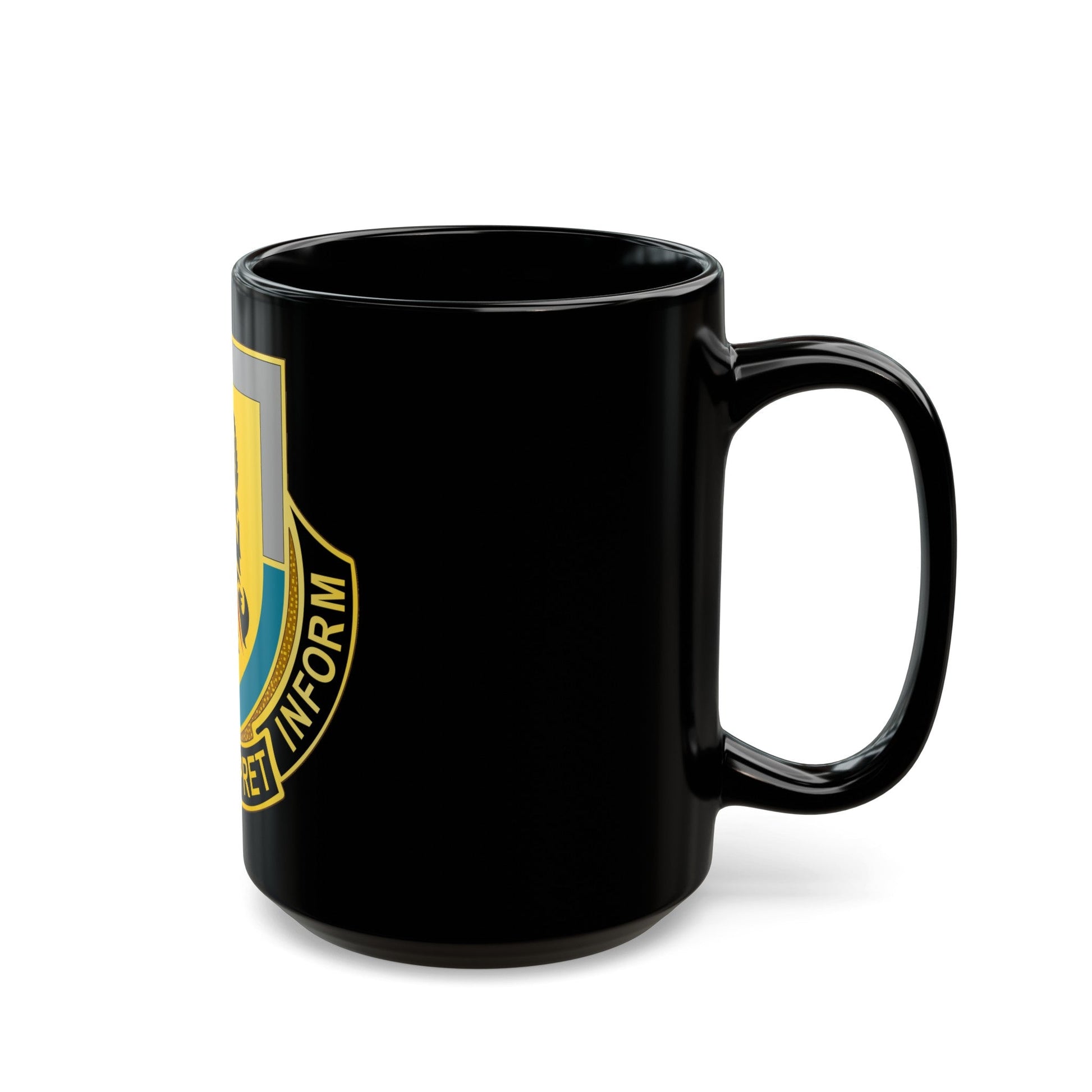 134 Military Intelligence Battalion (U.S. Army) Black Coffee Mug-The Sticker Space